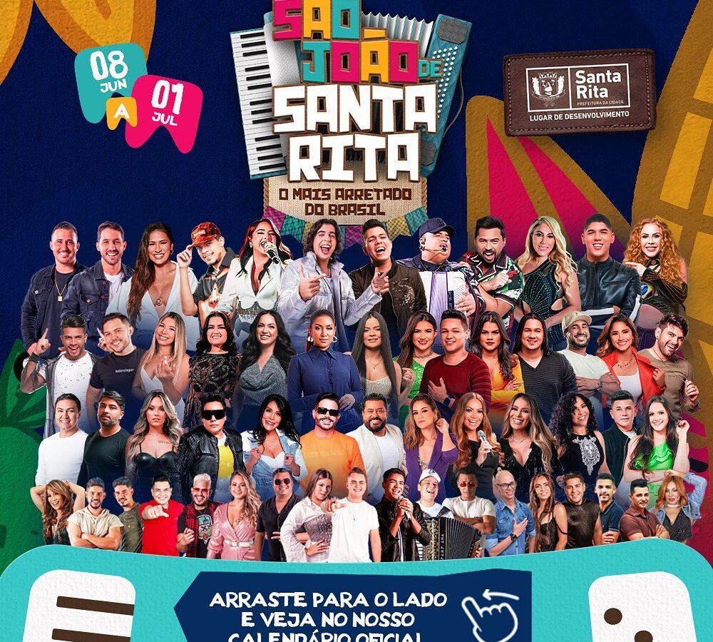 Prefeitura de Santa Rita inicia festejos juninos nesta quinta-feira, 8, com 60 shows