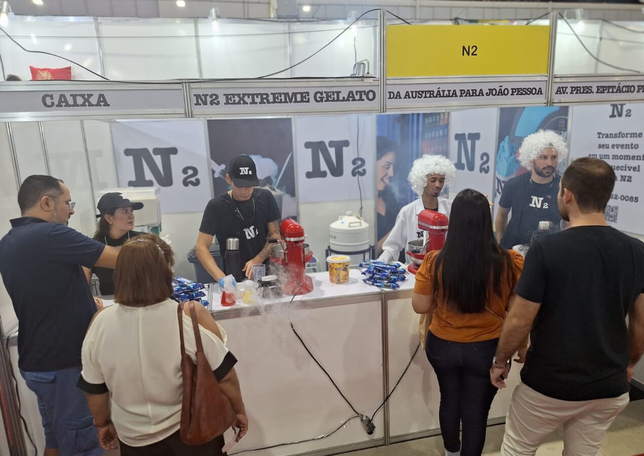 Gelato e pipoca com nitrogênio chamam atenção na Brasil Mostra Brasil