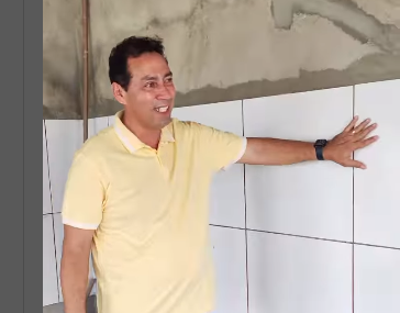 Leo Bandeira visita creche em construção e diz que em breve equipamento será entregue em Lucena
