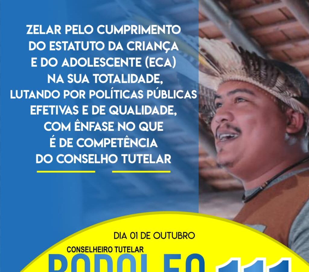 Rodolfo Potiguara concorre a Conselho Tutelar da Baía da Traição e lança programa