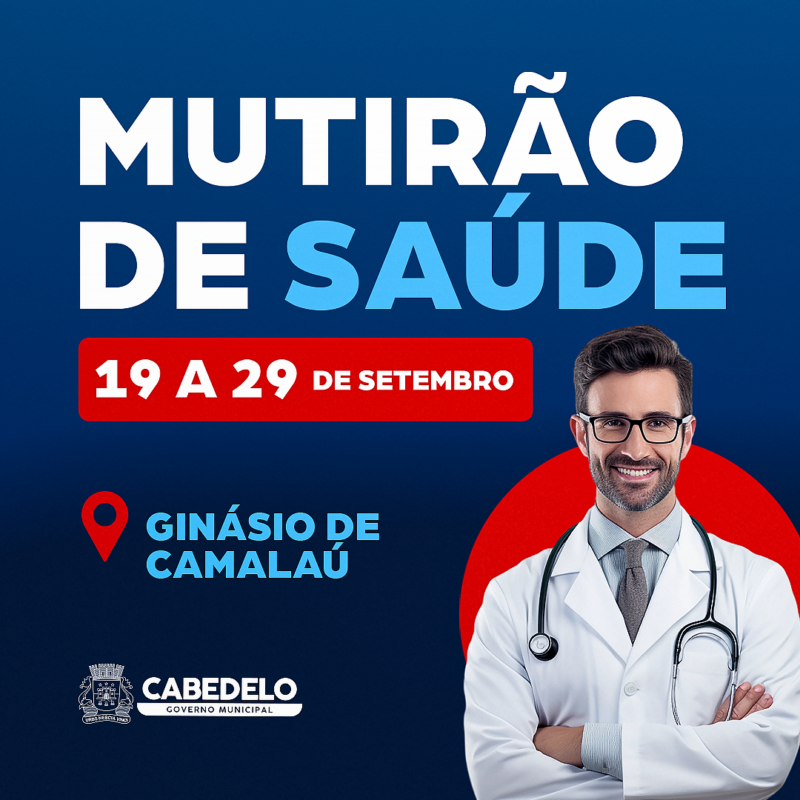 Prefeitura de Cabedelo vai realizar mutirão gratuito de consultas e exames a toda a população