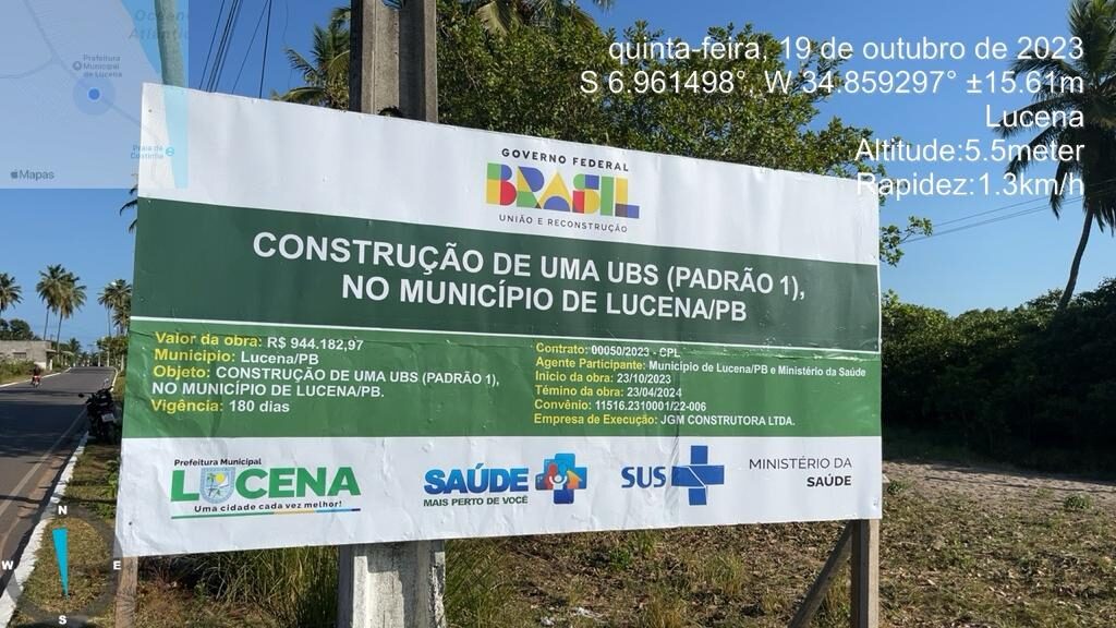 Com investimentos de quase R$ 1 milhão, Prefeitura de Lucena inicia construção de mais uma Unidade Básica de Saúde e beneficia população
