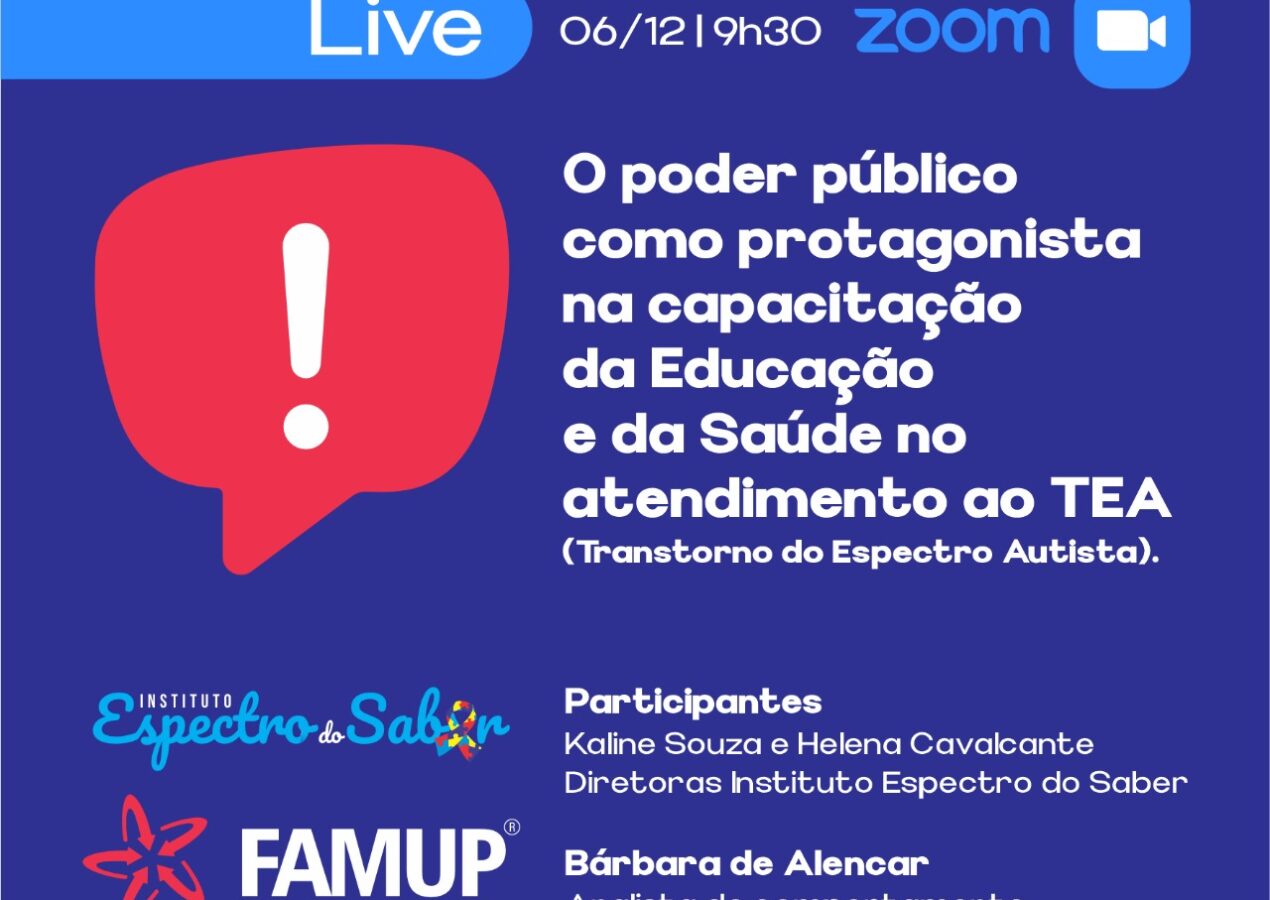 Famup e Instituto Espectro do Saber realizam capacitação sobre o papel do poder público no atendimento ao TEA