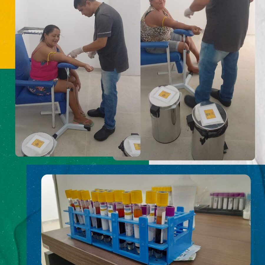 Lucena conta com a coleta de material para exames laboratoriais