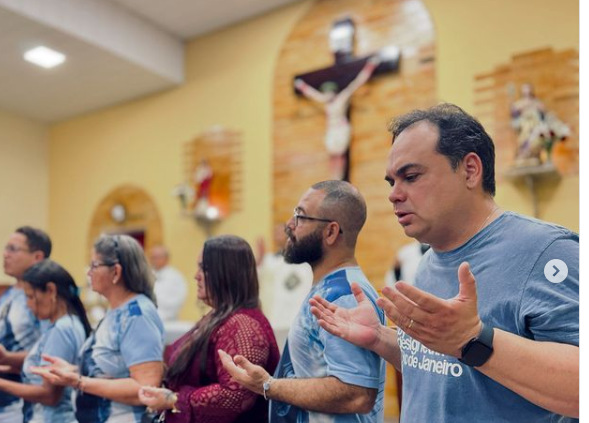 Vereador eleito de Santa Rita, Flávio Panta destaca fé e devoção em encerramento do novenário de Nossa Senhora das Graças: “Celebramos as graças recebidas”