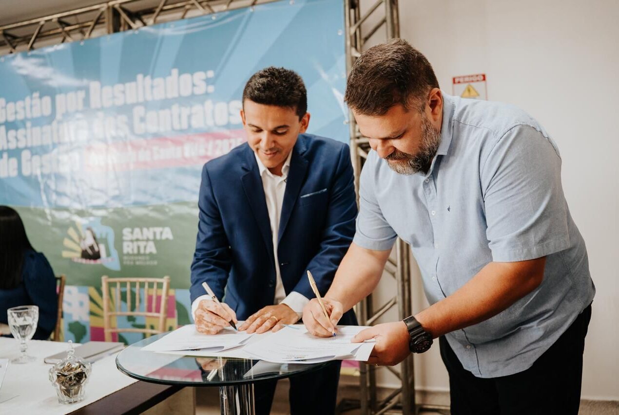 Prefeito Jackson Alvino assina contratos de gestão e inaugura nova era administrativa em Santa Rita