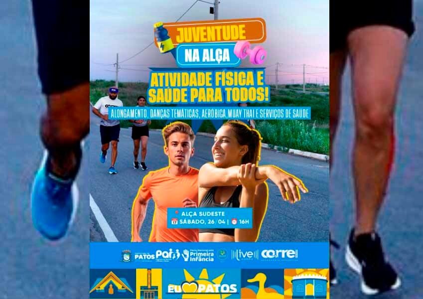 Dia 26 de abril tem Juventude na Alça: mais saúde, esporte e bem-estar para a população de Patos