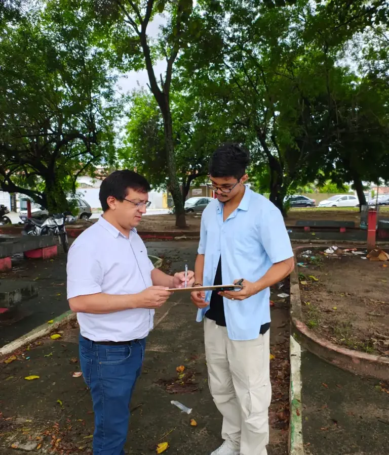 Secretaria de Zeladoria executa levantamento para execução de melhorias em praças e parques de João Pessoa