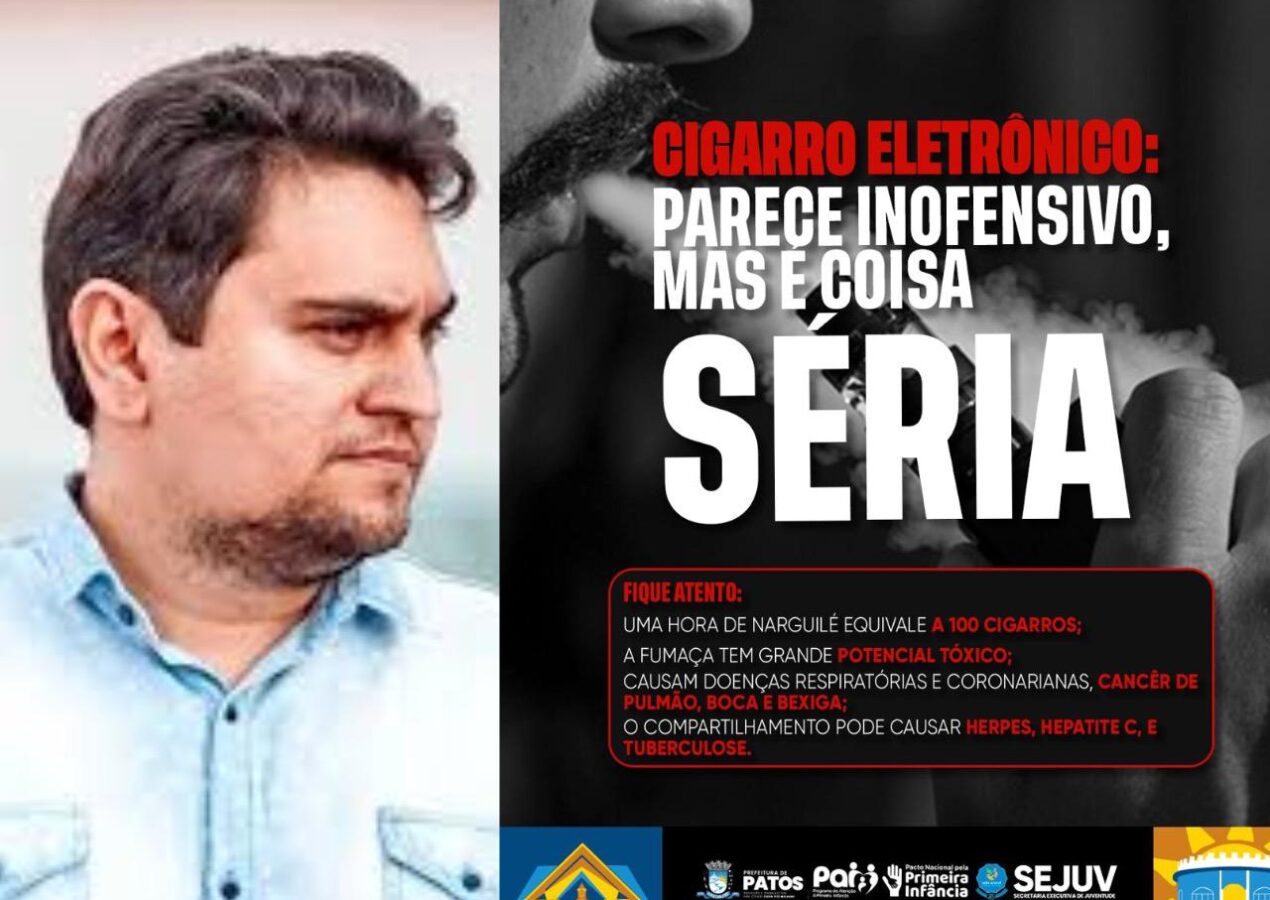 Secretaria de Juventude alerta sobre os riscos do cigarro eletrônico em nova campanha educativa