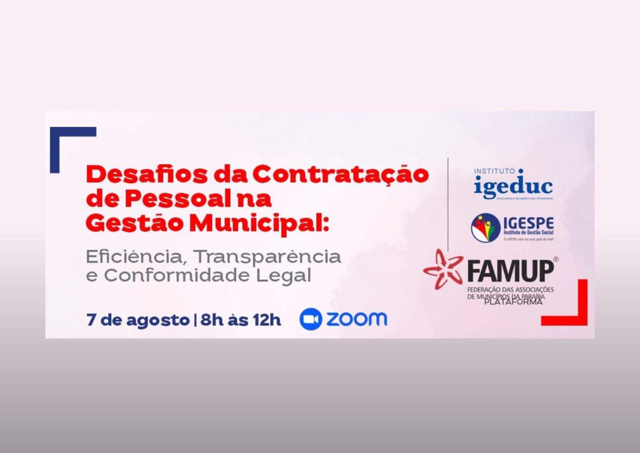 Famup promove capacitação sobre os desafios da contratação de pessoal nas gestões municipais