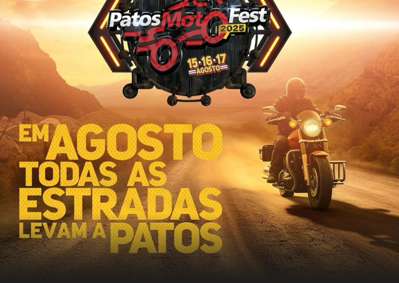 Patos Moto Fest 2025 será realizado em agosto e promete movimentar a economia local com apoio da Prefeitura