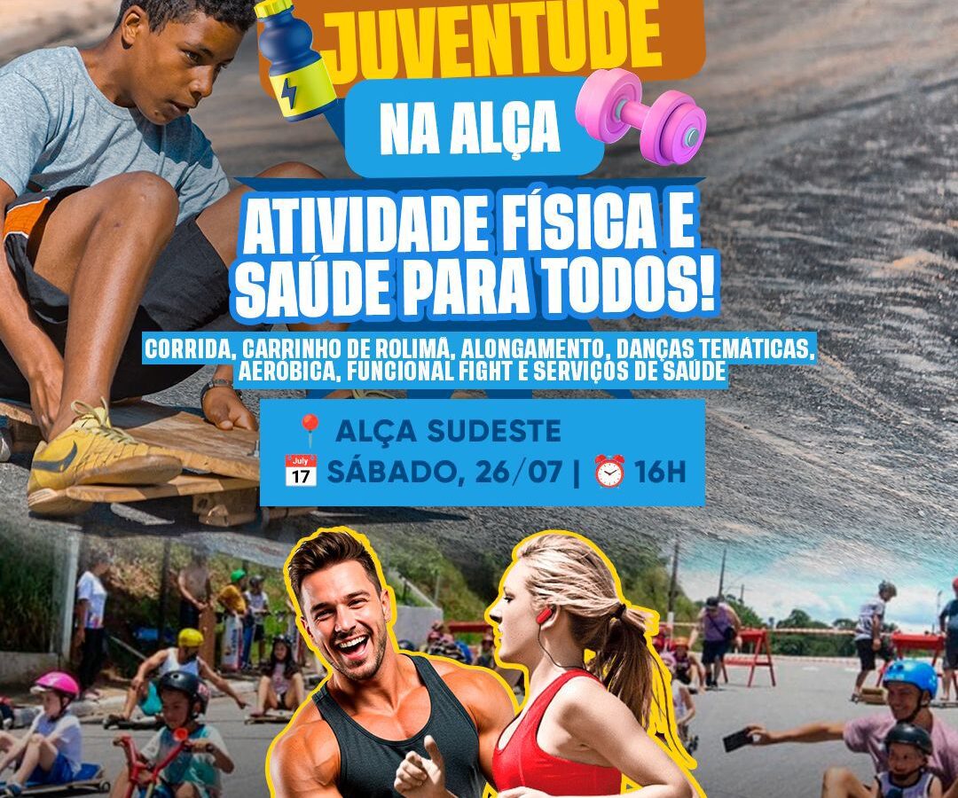Juventude na Alça promete tarde de lazer, saúde e nostalgia para toda a família neste sábado (26)