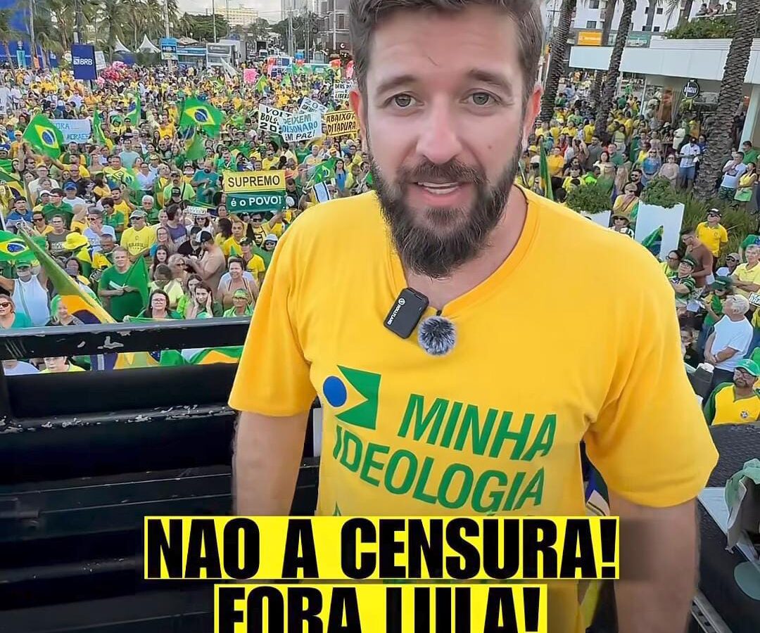 Fábio Lopes destaca força de manifestação que levou multidão às ruas para pedir ‘Fora Lula’ e ‘Fora Moraes’