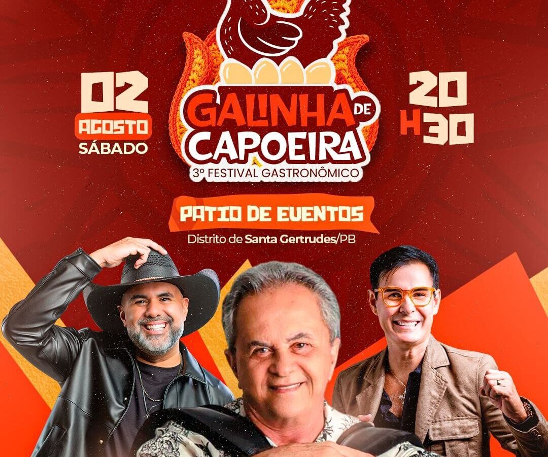 3º Festival da Galinha de Capoeira acontece neste fim de semana e promete movimentar Patos e região