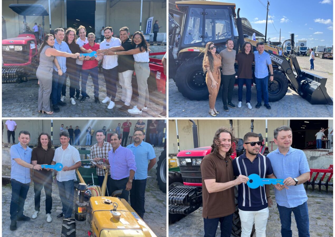 Em convênio com a Codevasf, Veneziano entrega maquinário agrícola para beneficiar mais quatro cidades da Paraíba