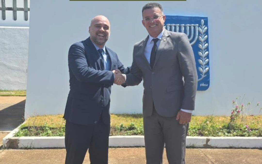 Sargento Neto visita Embaixada de Israel e confirma viagem ao país para tratar de gestão hídrica