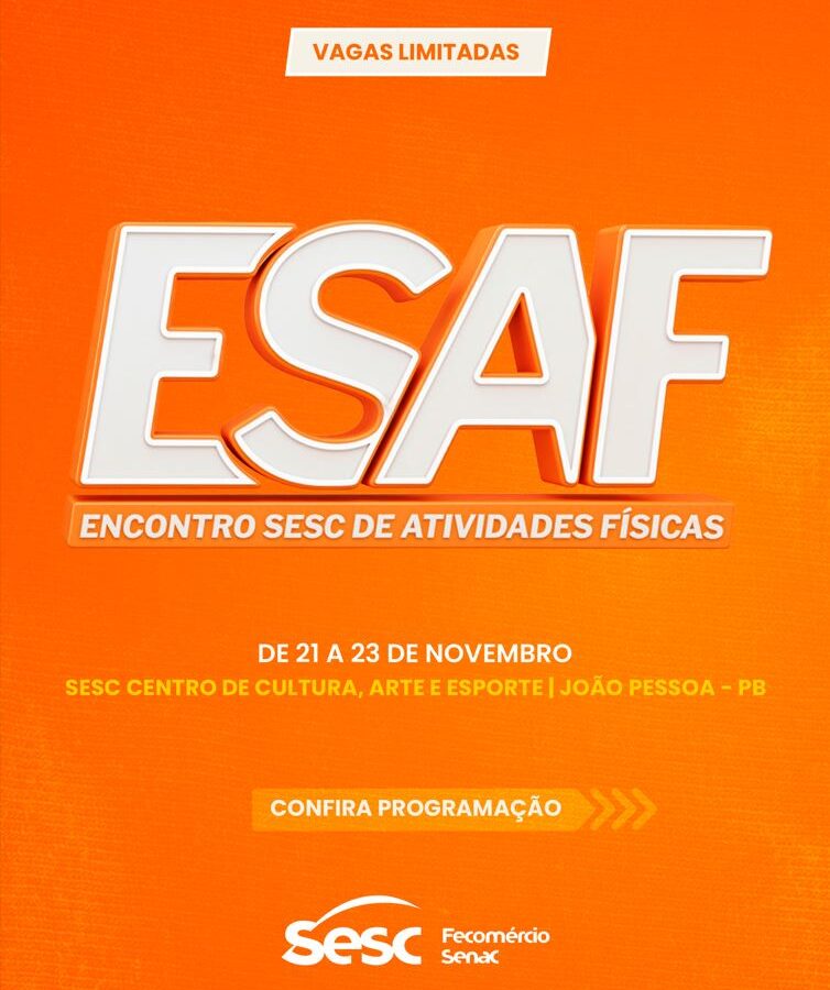 Sesc realiza mais uma edição do ESAF com cursos e workshops para profissionais e estudantes de Educação Física