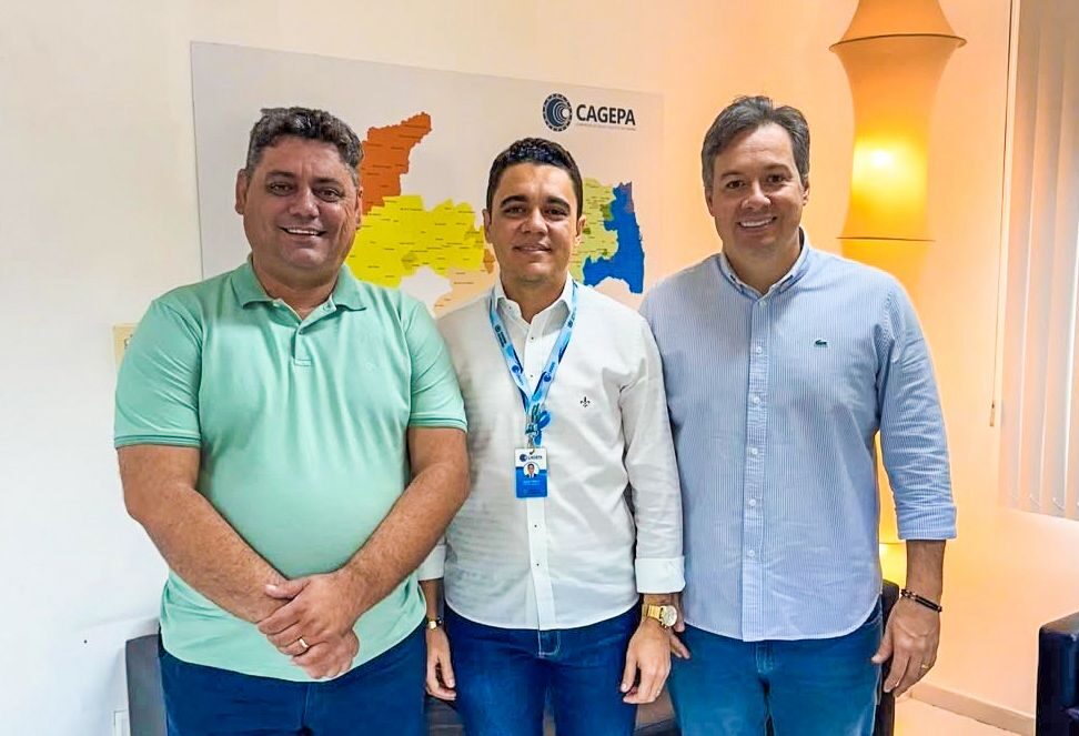 Deputado  Júnior Araújo e prefeito Thially Aristóteles tratam de novos investimentos em abastecimento de água para Vieirópolis junto à Cagepa