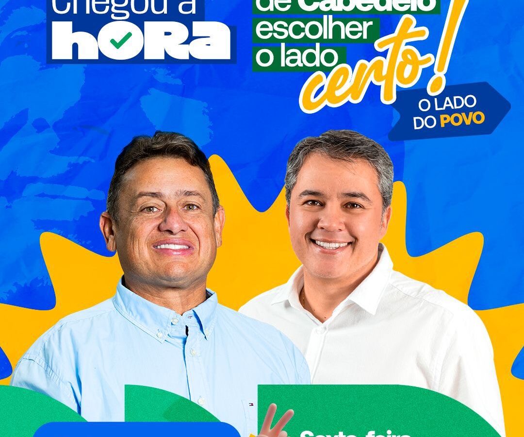 Senador Efraim Filho participa de convenção que oficializa candidatura de Walber Virgolino em Cabedelo