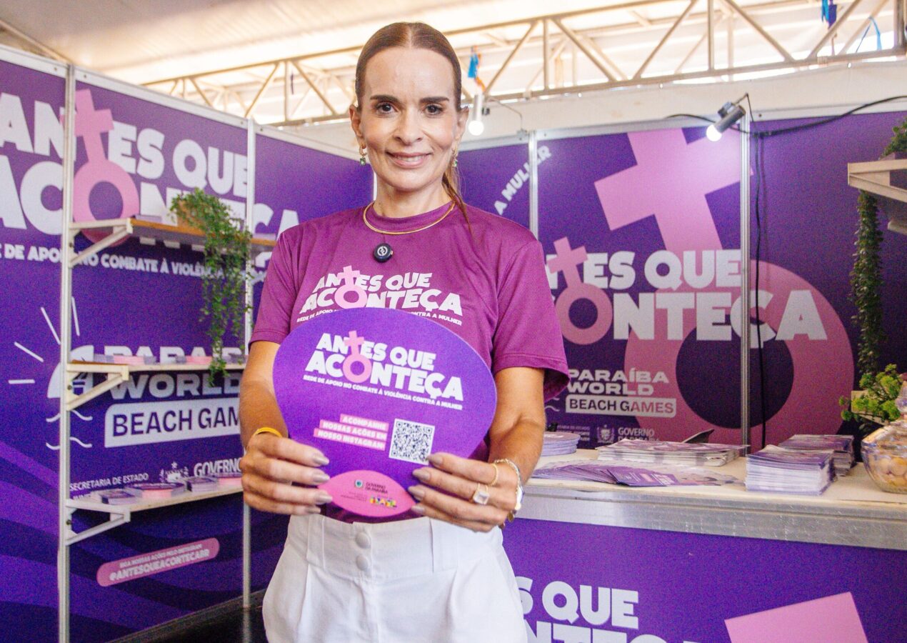 No Dia da Mulher, Antes que Aconteça leva mensagem de prevenção e respeito ao público do Paraíba World Beach Games