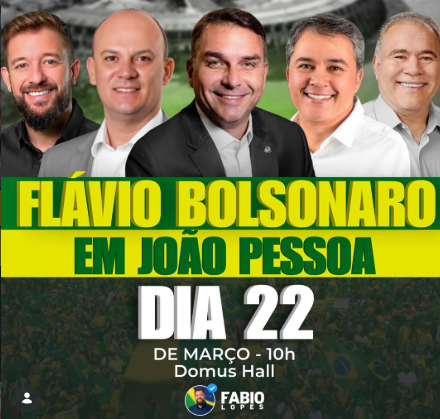 Fábio Lopes convoca militância para lançamento da pré-candidatura de Efraim Filho ao Governo da Paraíba com presença de Flávio Bolsonaro