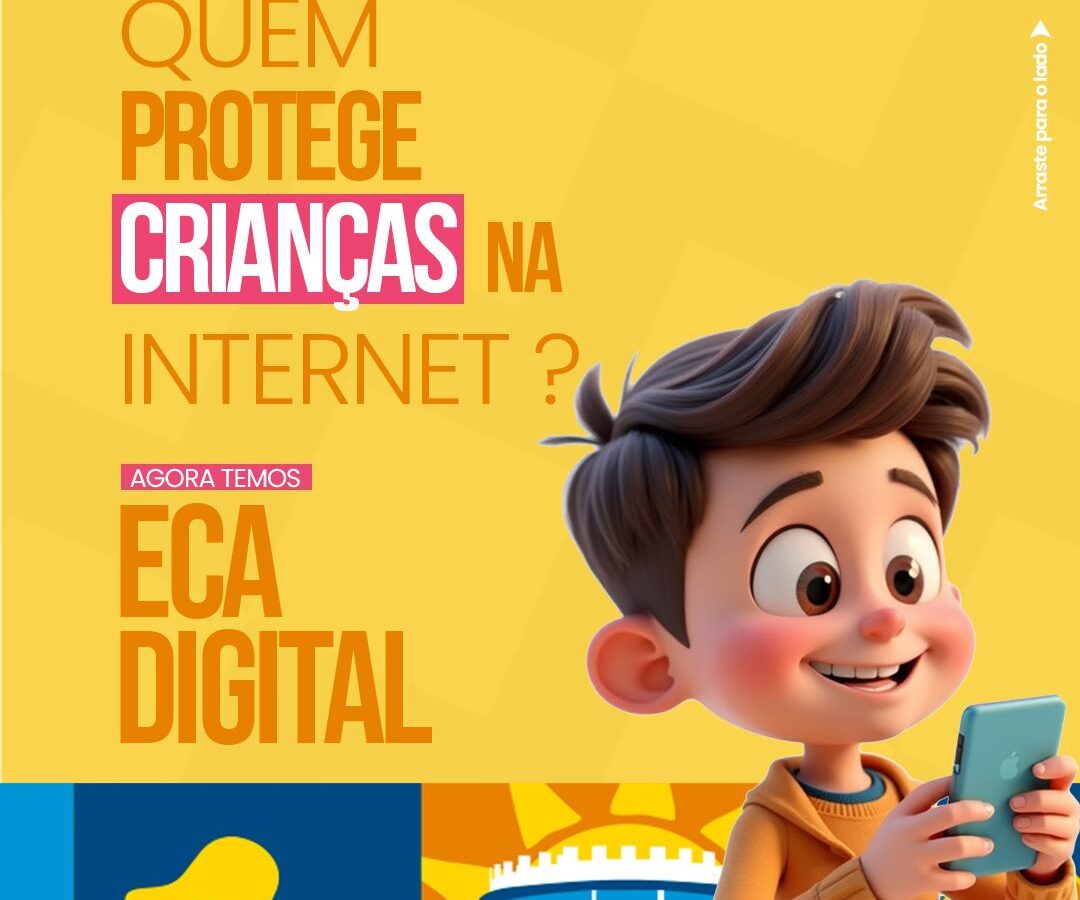 Secretaria de Juventude usa redes sociais para alertar sobre o ECA Digital e reforça proteção de crianças e adolescentes na internet
