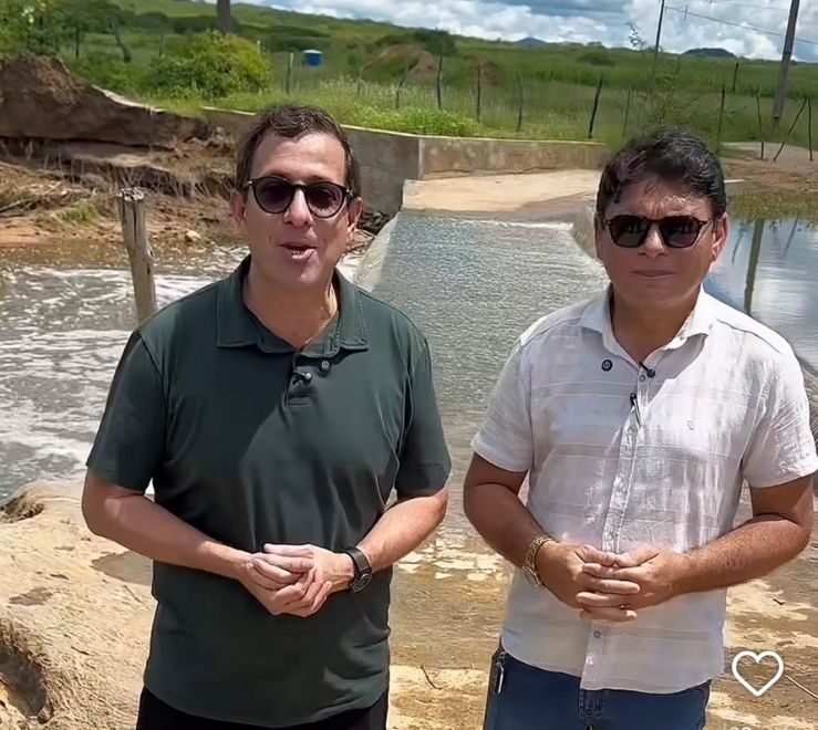 Em Jericó, Gervásio vistoria obras de infraestrutura e ressalta impacto na mobilidade