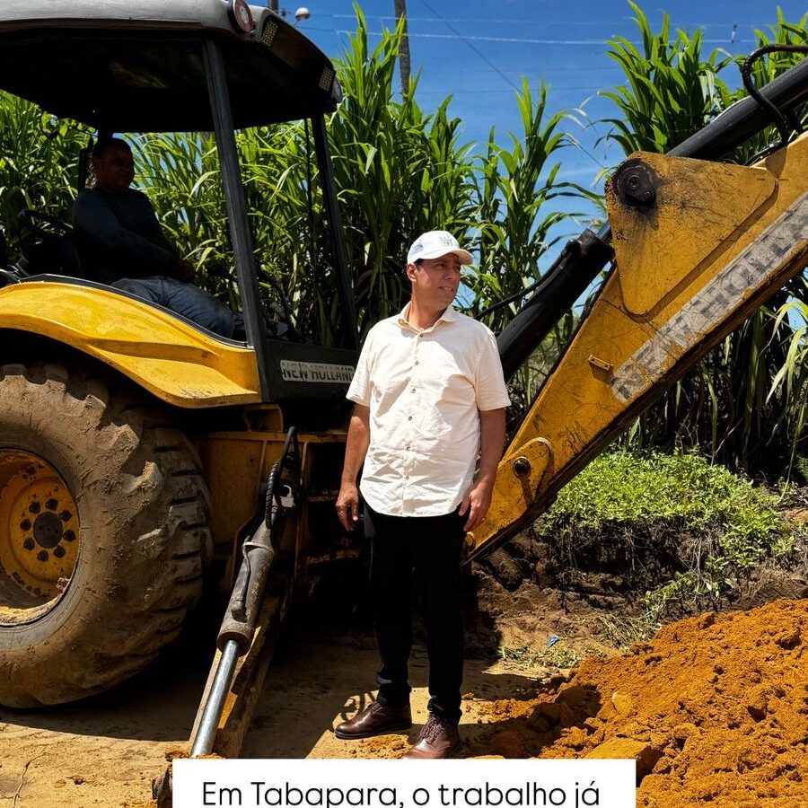 Avanço nas obras de abastecimento de água em Tabapara beneficia comunidade rural
