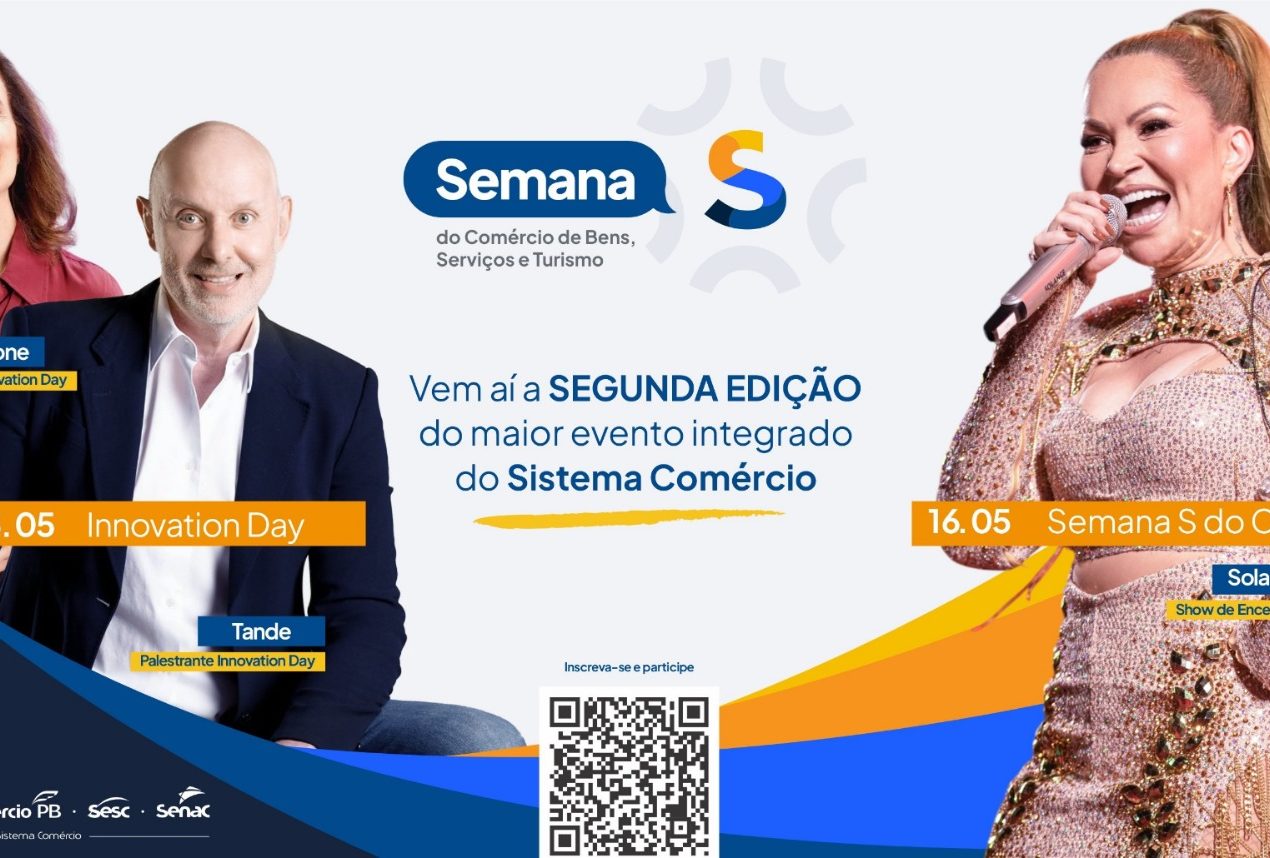 Sistema Comércio realiza Innovation Day e Semana S 2026 com programação gratuita em toda a Paraíba