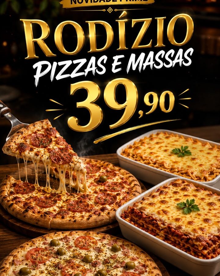 Nostra Prime lança rodízio de pizzas e massas por R$ 39,90 em João Pessoa