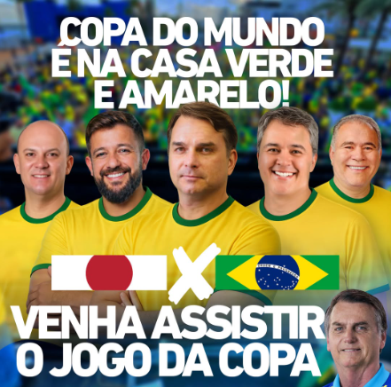 Brasil x Japão: Fábio Lopes reúne apoiadores na Casa Verde e Amarelo para acompanhar jogo da Seleção