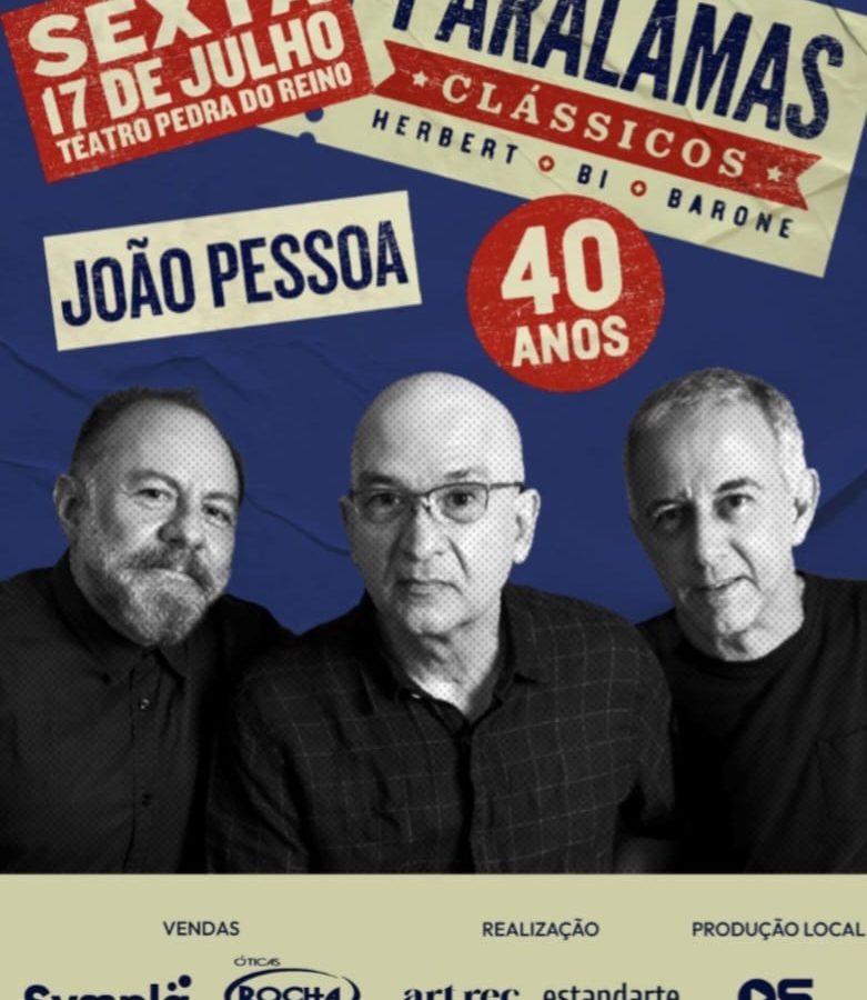 Paralamas do Sucesso celebram 40 anos de carreira com show nesta sexta-feira em João Pessoa