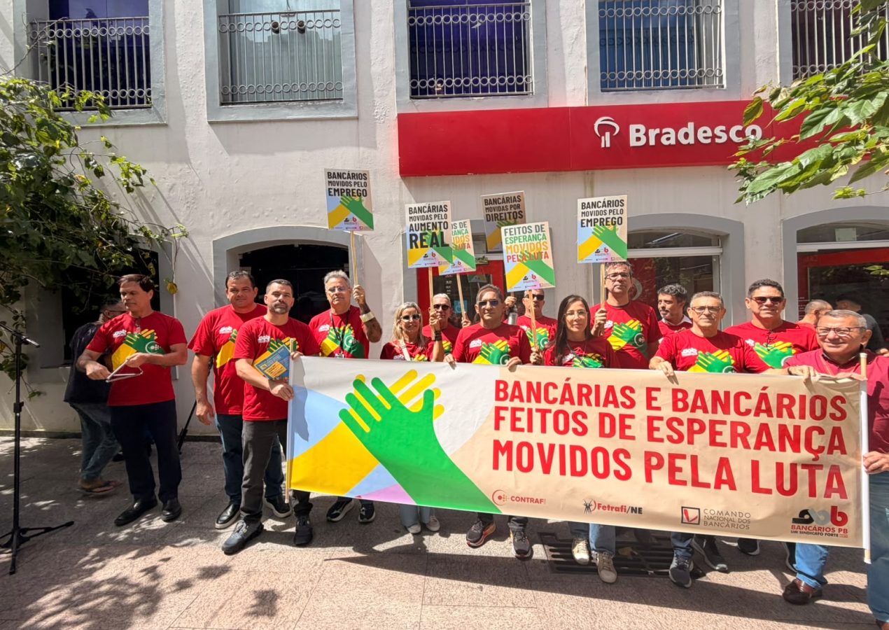 Sindicato dos Bancários da Paraíba lança Campanha Nacional 2026 com ato público em João Pessoa