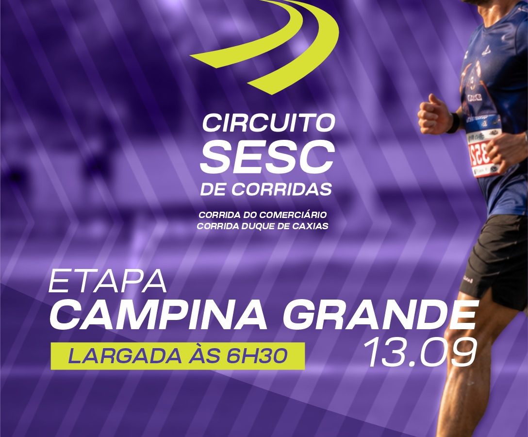 Sesc realiza etapa Campina Grande do Circuito Sesc de Corridas em Setembro