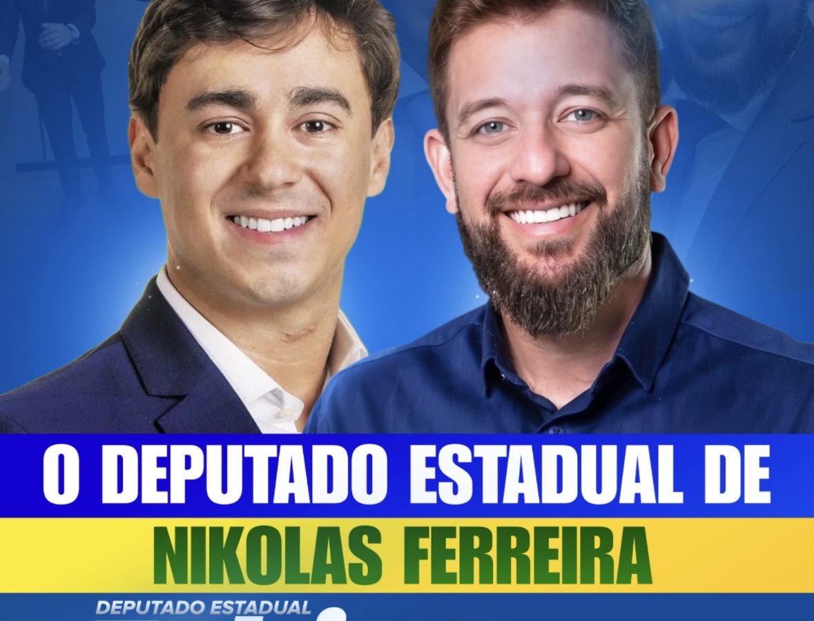 Nikolas Ferreira anuncia apoio a Fábio Lopes na disputa por vaga na Assembleia