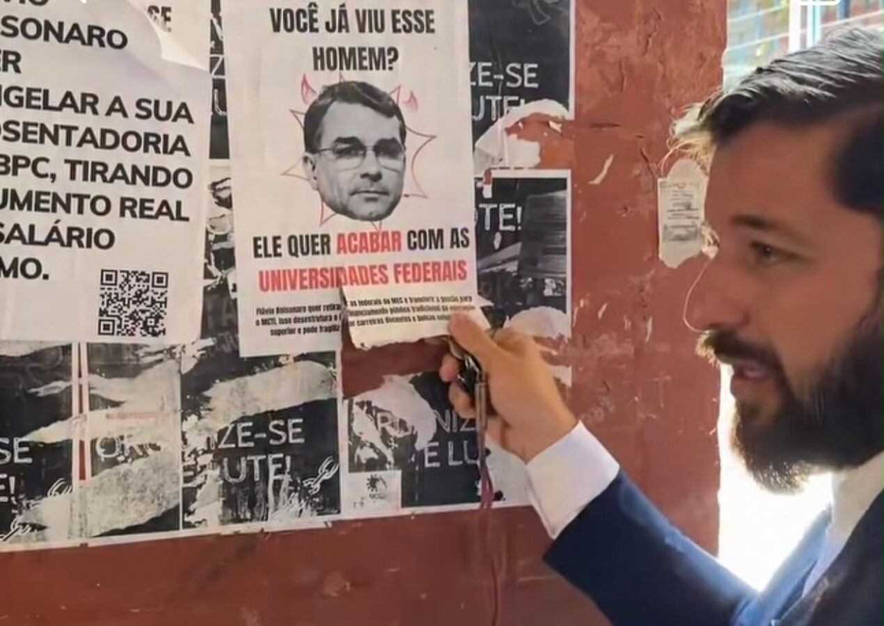 Fábio Lopes denuncia propaganda contra Flávio Bolsonaro dentro da UFPB e anuncia representação ao Ministério Público Eleitoral