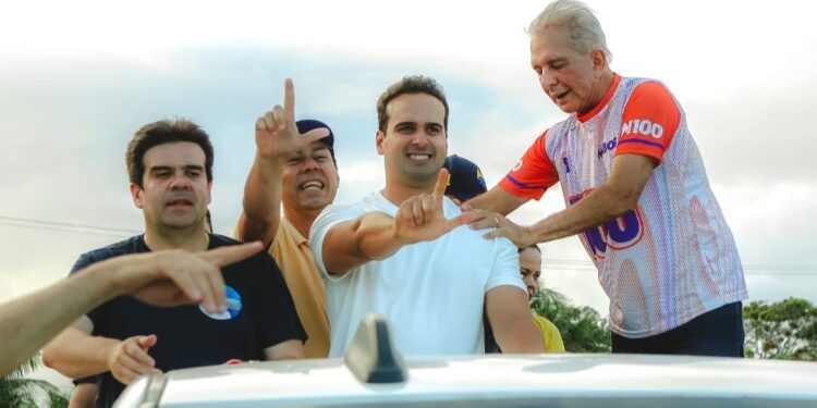 Carreata histórica comandada por Léo Bandeira em Lucena reúne centenas de veículos em apoio a Lucas, Nabor, Aguinaldo e Eduardo Carneiro