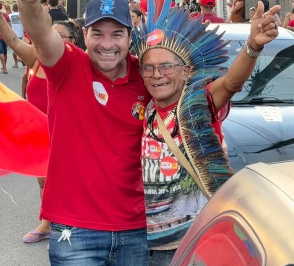 Serginho Lima e lideranças potiguaras levam multidão a ato pró-Lula no Litoral Norte